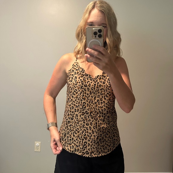 JCrew Leopard Print Women's camisole top size 4 - Picture 3 of 7